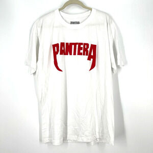 Pantera‎ White Band Tee 100% Cotton T-Shirt Size 2XL NWOT